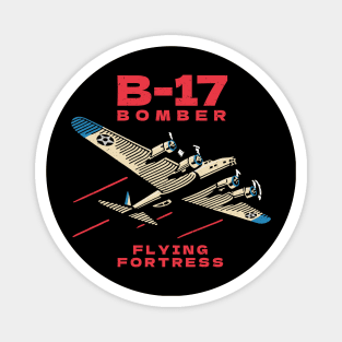 B-17 Bomber WW2 Plane Retro Magnet